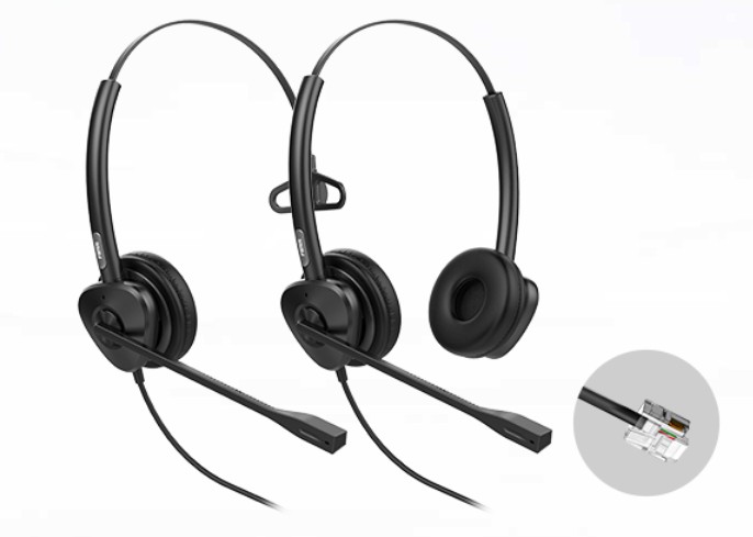 [IPF-HT302] IPF-HT302 Fanvil HT302 RJ9 Dual Headset - OverThe Head Design, Suit For Small Office, Home Office (SOHO) Or Call Center Staff