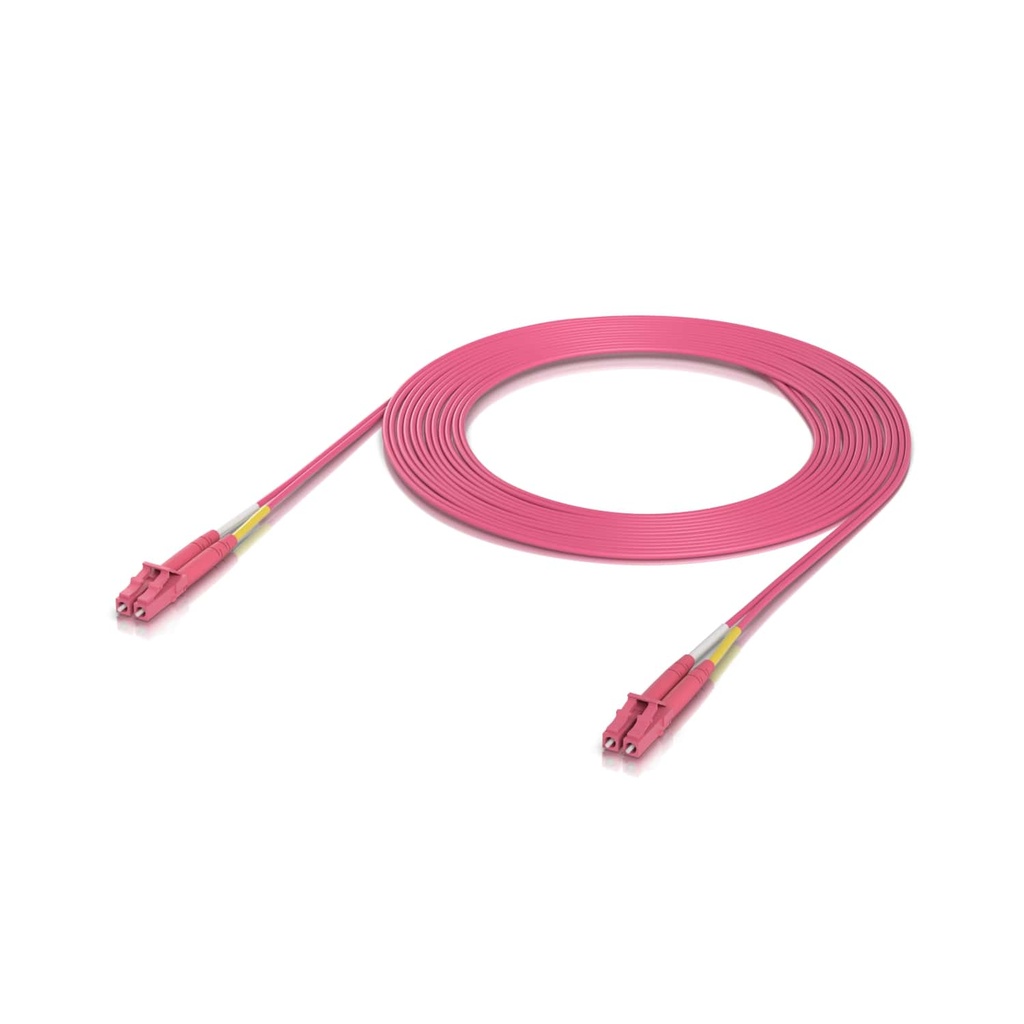 NHU-OFC-M2-LULU-3M-50 Ubiquiti OM4 Duplex LC UPC Fiber Patch Cable, Indoor OM4 multi-mode fiber patch cable with duplex LC UPC connectors.