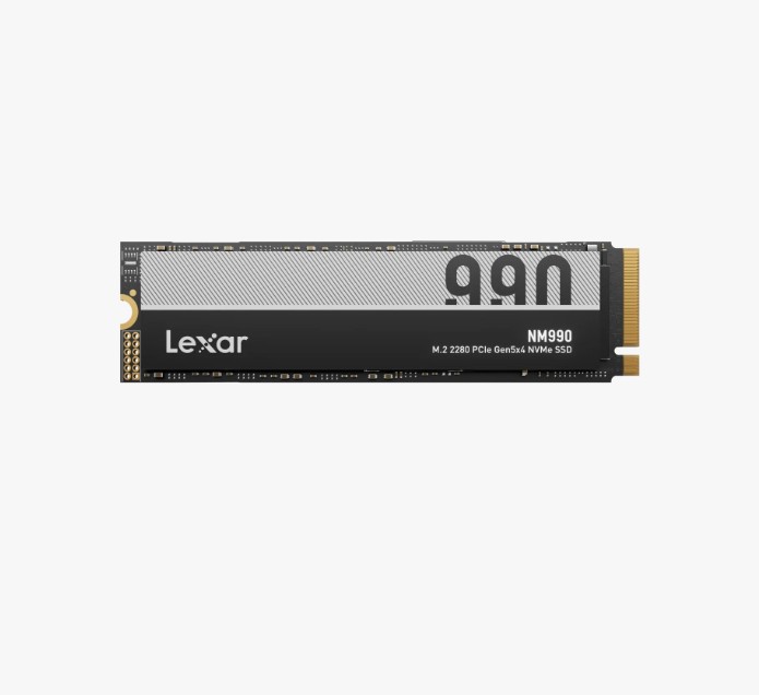 LIN-NM990-4T-RNNNG Lexar LNM990X004T-RNNNG Internal SSD 4TB PCIe G5x4 M.2 2280 up to 14000MB/s read, 11000MB/s write - 5 year limited warranty