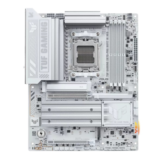 MBA-X870-PRO-WF7-W-NEO ASUS AMD TUF GAMING X870-PRO WIFI7 W NEO, AM5,X870,4DDR5 256GB,PCIe5.0,M.2x4,WiFi7,BT5.4,5GbE,USB4x2,HDMI,ATX,3yr wty