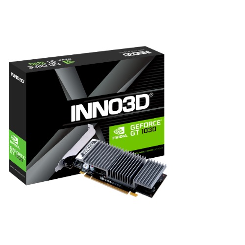 VCI-GT1030-2GB INNO3D nVidia GeForce GT1030 2GB DDR5 1468MHz Boost 167x55mm 2 Slot