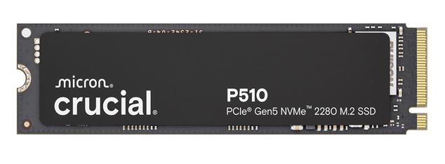HBC-P510-1TB-P Crucial P510 1TB Gen5 2280 NVMe M.2 SSD 11,000 / 9,500 MB/s R/W 600TBW 1.5M IOPS 1.5M hrs MTTF Full-Drive Encryption 5yrs