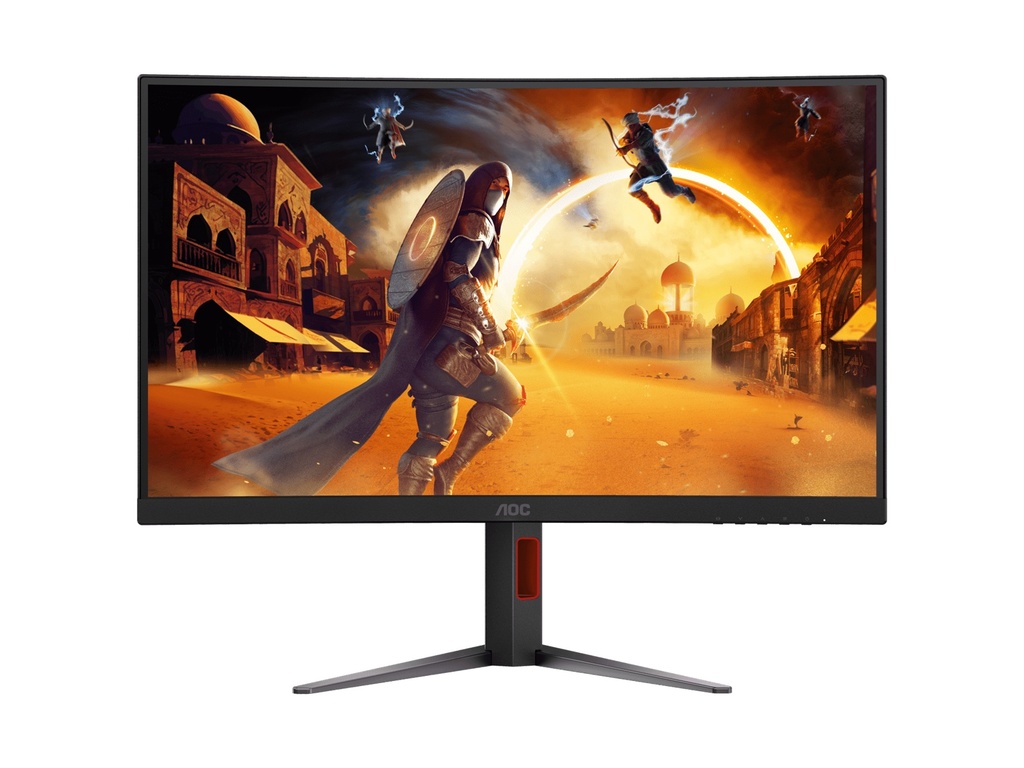 MNAO-CQ27G4 AOC 27' 2K Curved 0.5ms 180Hz, 2560x 1440 Adaptive Sync, HDMI 2.0 × 1,DisplayPort 1.4 × 1, Gaming Monitor (LS)
