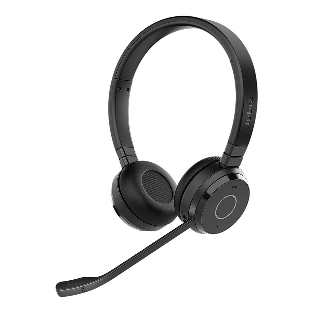 SPJ-E65-TE-S-MS Jabra Evolve 65 TE Link390a Teams Stereo Bluetooth Headset, 16-hour battery life, 30-metre wireless range, Passive Noise Cancellation, Busy Light
