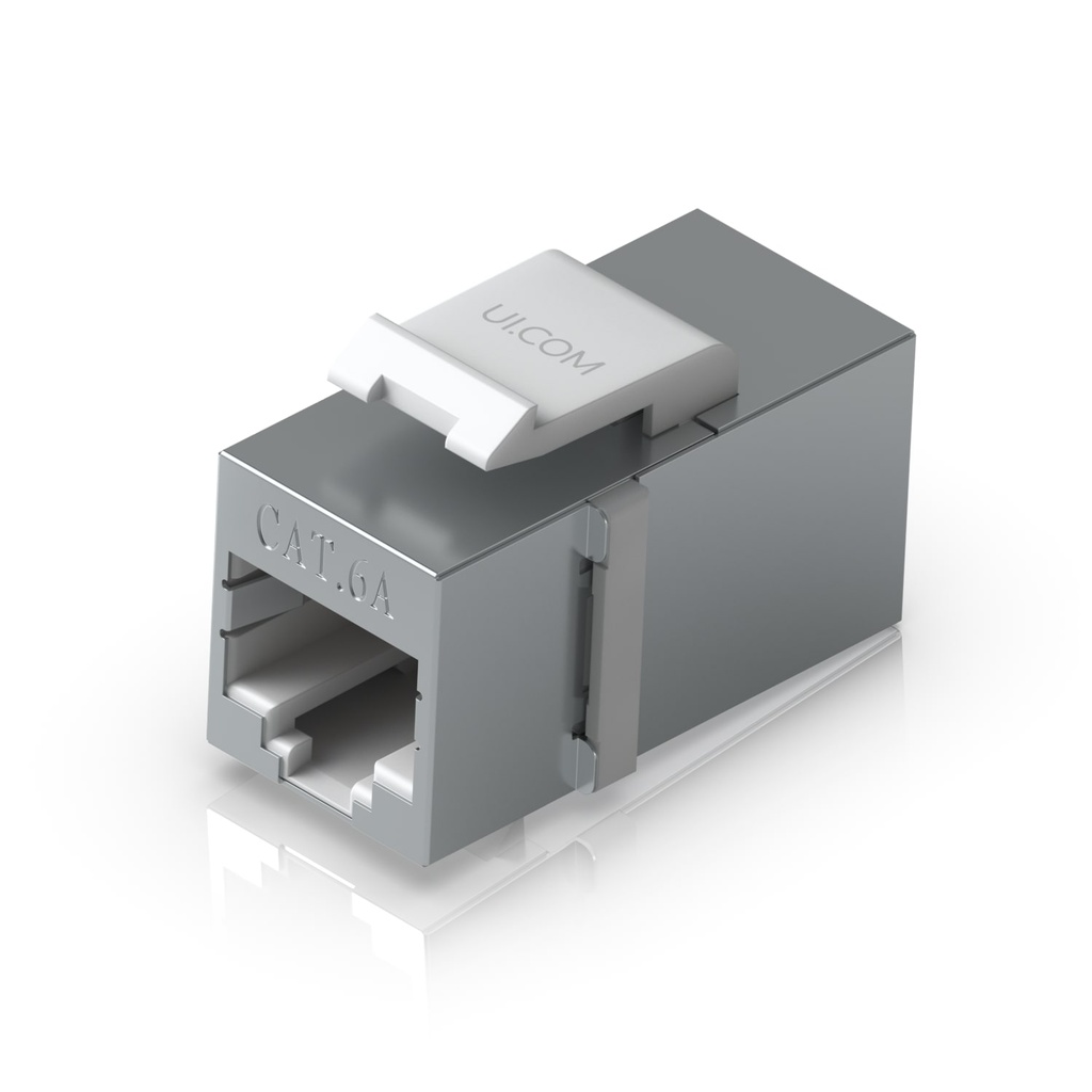 NHU-U-K-COUPLER-C6A Ubiquiti Pass-through Cat6A Keystone Coupler, 12-Pack, For Connecting Pre-terminated Ethernet Cables Seamlessly