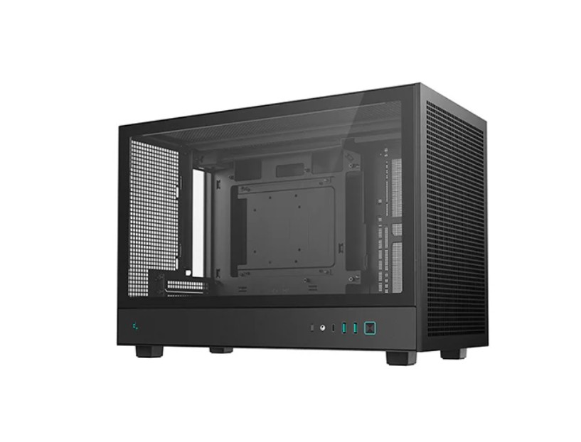 CAD-CH260 DeepCool CH260 M-ATX Case, Extremely Portable Size，Abundant Airflow Ventilation，Mesh and Glass panels，Up to 360mm Liquid Cooling
