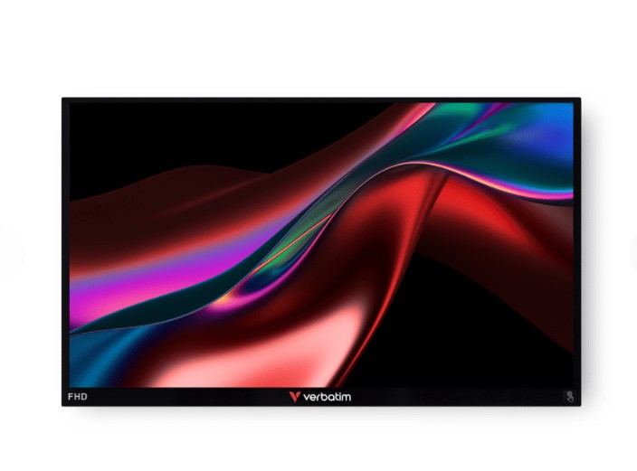 MNV-49592 Verbatim 15.6' IPS USB-C Touch Full HD 1920 x 1080, 10 Point Touch, - Tilt, Speaker, Earphone, VESA 50mm x 50mm Business Ultra Portable IOS Monitor