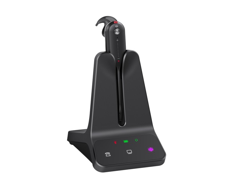 [IPY-WH63-MS-E2] IPY-WH63-MS-E2 Yealink WH63 E2 Convertible DECT Wireless Teams Headset 8 hours talk time185m Wireless range Dual microphone Multi-device Connectivity