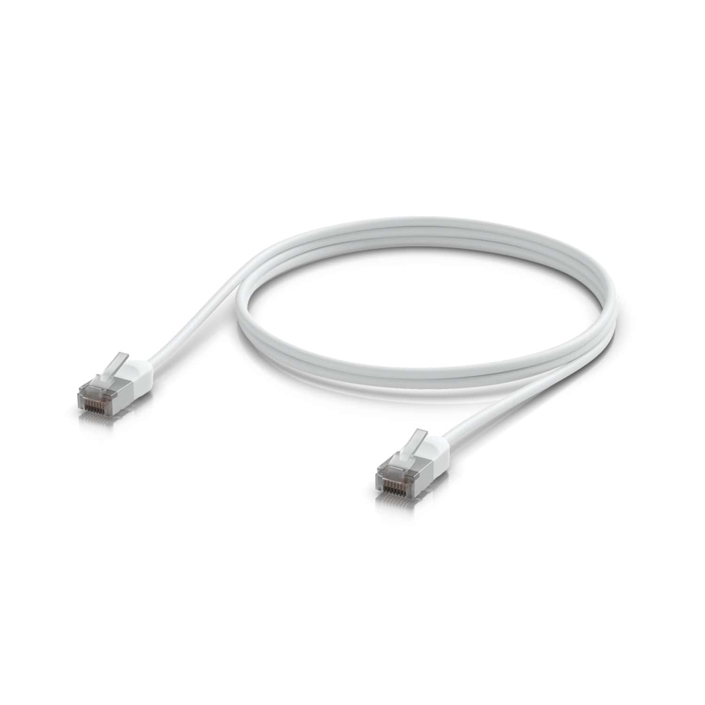 NHU-U-C-P-O-C6A-1M-W Ubiquiti UniFi Premium Patch Cable Outdoor, 1M, White, Ultra-thin, Rugged, Shielded Patch, Designed &Optimized, For 10 GbE Networking,
