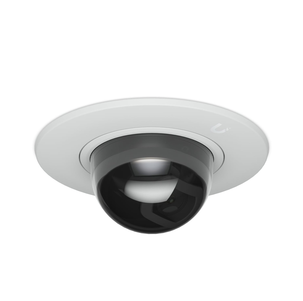 NHU-G5-DOME-ULT-FM-SB-W Ubiquiti G5 Dome Camera Ultra Flush Mount,White, Accessory For Recessed Instal Into A Wall/Ceiling With Smoked Bubble Enhanced Discretion