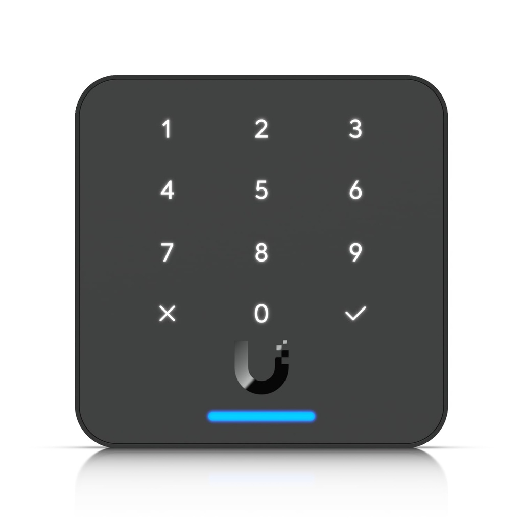 NHU-UA-G3-FLEX-B Ubiquiti Reader Flex, Black,Third-generation NFC Card Reader With A Keypad & Apple Touch Pass Support, Outdoor IP55, Power via POE