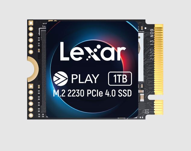 LIN-PLAY-1T-RNNNG Lexar LNMPLAY001T-RNNNG Internal SSD Play 1TB M.2 2230 PCIe Gen 4x4 NVMe SSD up to 5200MB/s read, 4700MB/s write - 5 year limited warranty