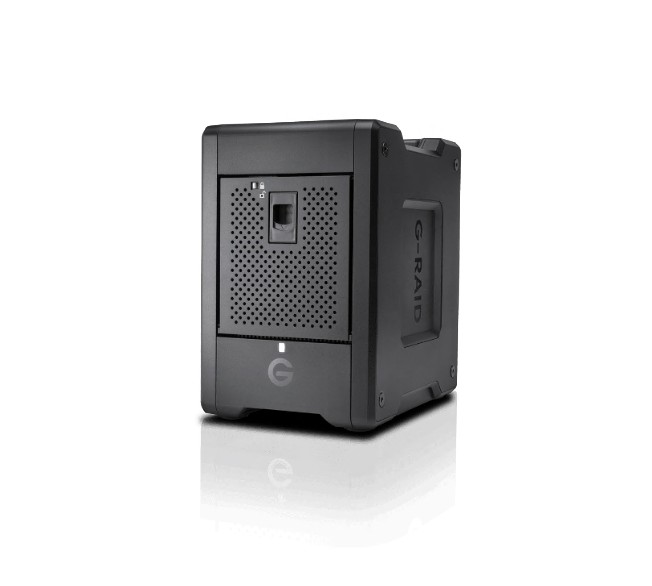 HXWD-GRAIDSHUT4-24TBAPJP Western Digital G-RAID SHUTTLE 4 24TB APJP, Thunderbolt 3, USB 3.2 Gen 2x1, Ultrastar 7200 RPM, DTR Up to 700MB/s read and 850MB/s write, 5 Y Wty
