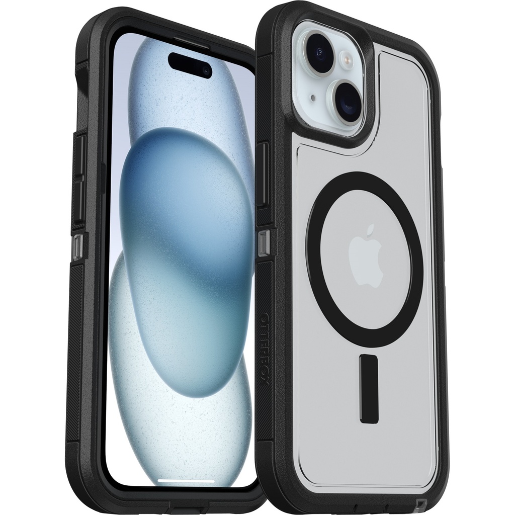 MPA-77-98196 OtterBox Defender XT Clear MagSafe Apple iPhone 17e /  iPhone 16e / iPhone 15 / iPhone 14 / iPhone 13 (6.1') Case Dark Side (Clear/Black),7 Years Warr