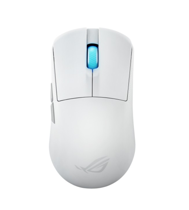 MIA-ROGHARPEACEAIMIMI-W ASUS ROG Harpe Ace Mini White Ultralight 49-Gram Semi-Symmetrical Gaming Mouse, 42,000 dpi optical sensor,Tri-mode connectivity,ROG Optical Micro Swit