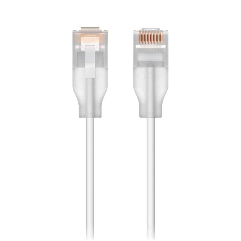 NHU-PATCH-EL-2M-W Ubiquiti UniFi Etherlighting Patch Cable Length 2M  Nano-thin Patch Cable With 2.5 GbE Support Designed sShow Etherlighting Effects.