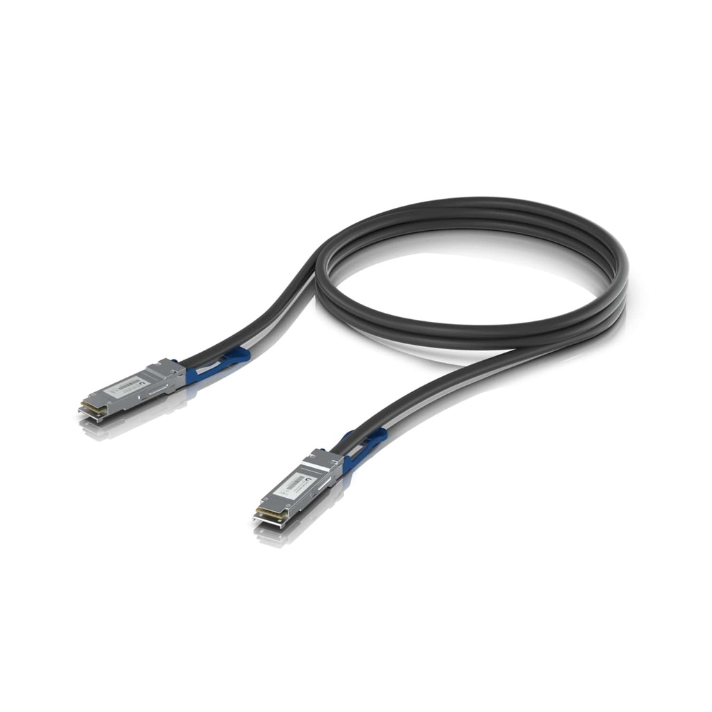 NHU-DAC-QSFP28-1M-10 Ubiquiti 100G Direct Attach Cable, Cable length 1m, 10-Pack QSFP28 Direct Attach Cable With A 100 Gbps Max Data Rate