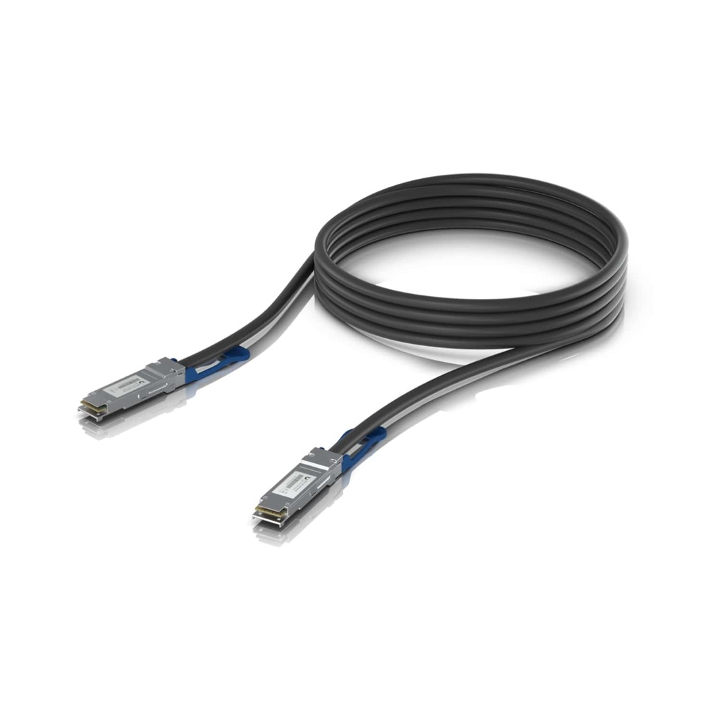 NHU-DAC-QSFP28-3M Ubiquiti 100G Direct Attach Cable, Cable length 3m, Single Pack, QSFP28 Direct Attach Cable With A 100 Gbps Max Data Rate