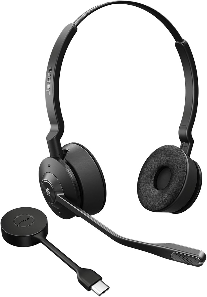[SPJ-E55-SE-S-UC-C] SPJ-E55-SE-S-UC-C Jabra Engage 55 SE, Stereo, Link400c, UC DECT Headset, 150m Wireless Range, Noise Cancelling, Flexible, Portable, Durable, Lightweight, Busylight
