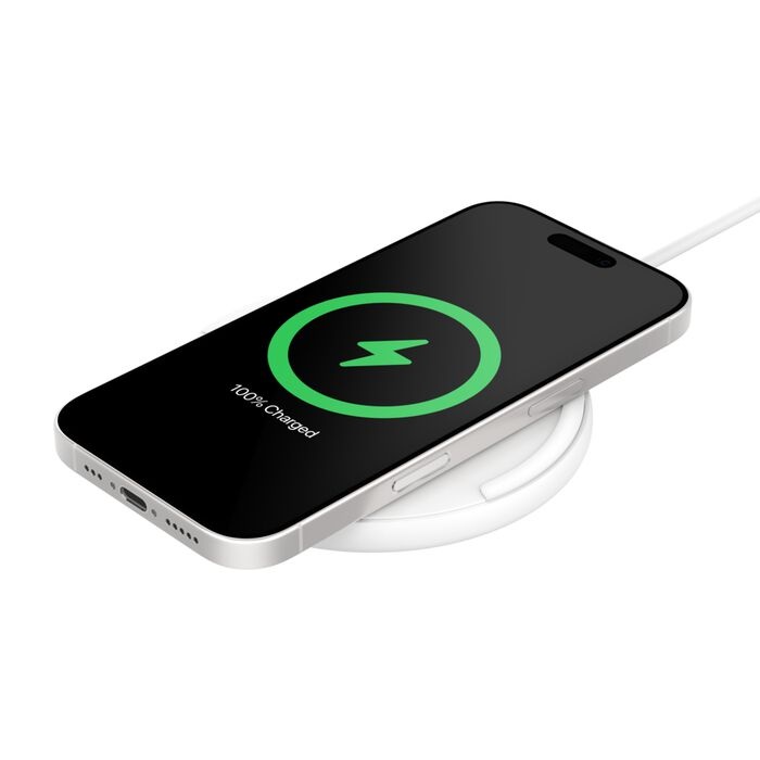 MPA-WIA012FQWH Belkin BoostCharge Wireless Charging Pad (15W) + USB-C to USB-C Cable (1.5M) - White (WIA012fqWH), LED Indicator, $2500 CEW, 2 Years Warranty