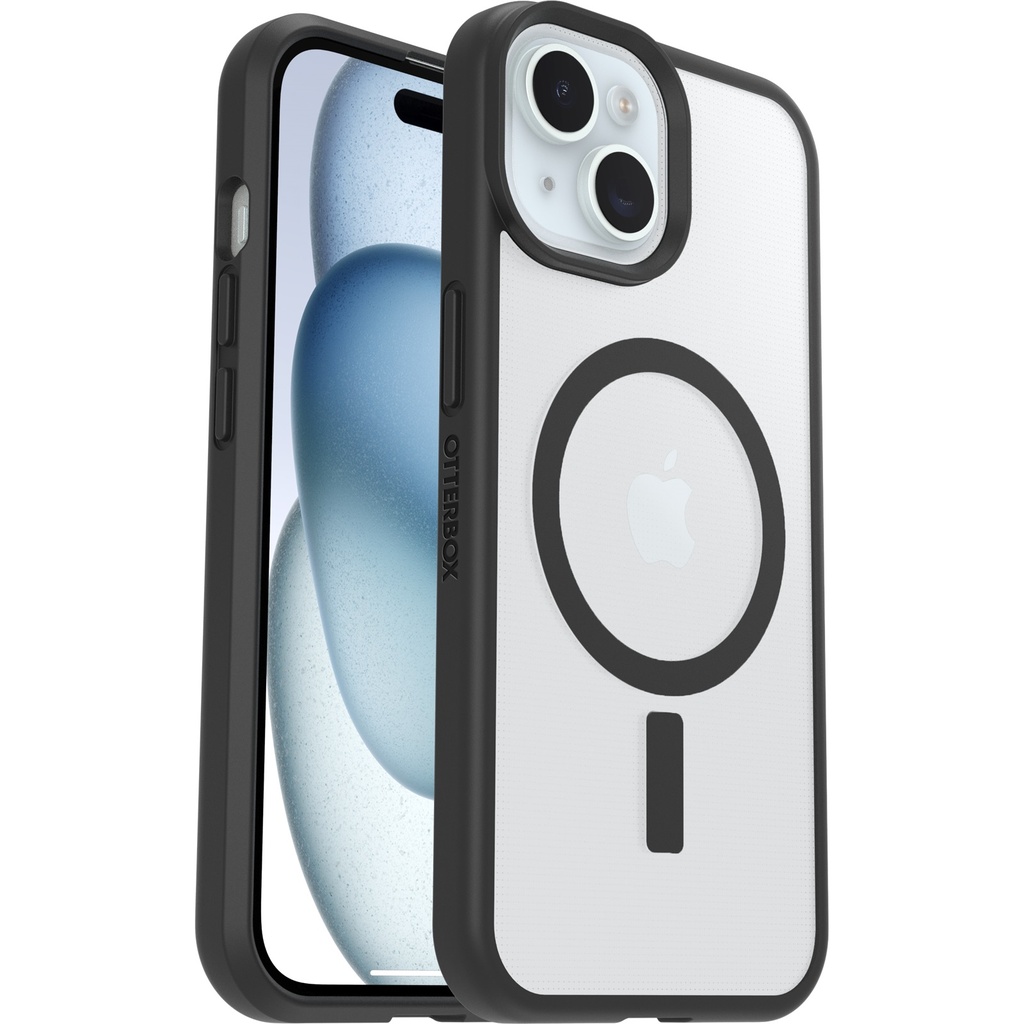 MPA-77-98203 OtterBox React MagSafe Apple iPhone 17e /   iPhone 16e / iPhone 15 / iPhone 14 / iPhone 13 (6.1') Case Black Crystal (Clear/Black) ,7 Years Warranty