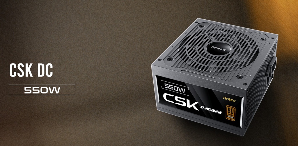 [PSA-CSK550DC] PSA-CSK550DC Antec CSK550DC 80+ Bronze 2x PCIE 5.1, Continuous Power, DC to DC, Flat Cables, 5Yrs Warranty. CircuitShield, Thermal,Reliable Value Power Supply