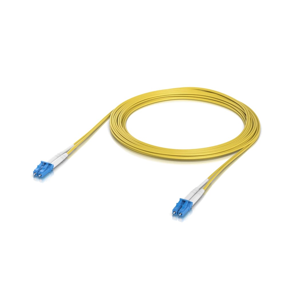 NHU-UACC-OFC-S2-LULU-5M Ubiquiti OS2 Duplex LC UPC Fiber Patch Cable, Length 5M, Lightweight Fiber Patch Cable For Up To 100G Connections,