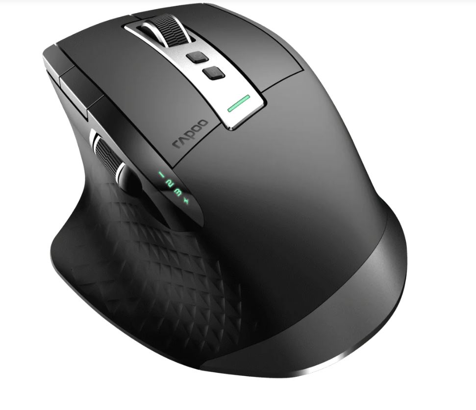 MIRP-MT750PLUS RAPOO MT750PLUS Multi-Mode Wireless Ergonomic Mouse - 800-4000 DPI Sensor Bluetooth 5.0 and 2.4 GHz