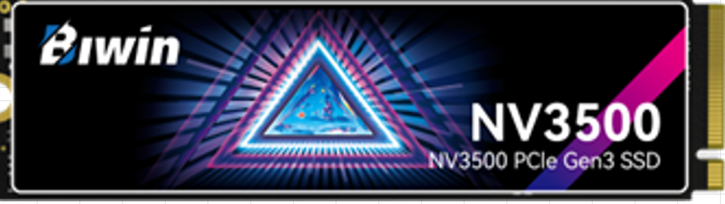 BIW-NV3500-1TB BIWIN NV3500-1TB SSD M.2 NVMe PCIe3.0 Reading speed 3500MB/s Writing speed 2500MB/s BNV350001TB-RGX - 5 Year Warranty