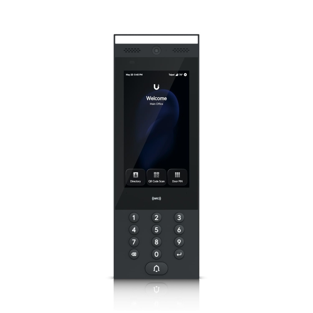 NHU-UA-G3-INTERCOM Ubiquiti G3 Intercom, Indoor/Outdoor Intercom Terminal For Managing Residential & Commercial Building Entry Requests With Touch Pass Support
