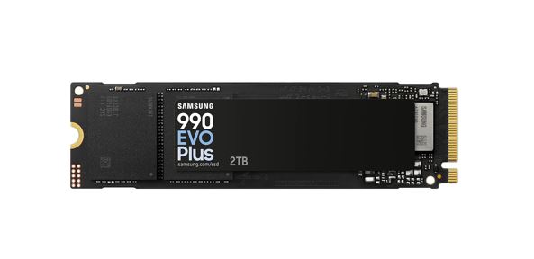 HBS-990EVOP-2TB Samsung 990 EVO Plus 2TB PCIe Gen5 NVMe SSD 7250MB/s 6300MB/s R/W 1000K/1350K IOPS 1200TBW 1.5M hrs V-NAND TLC AES 256-bit Encryption 5yr wty