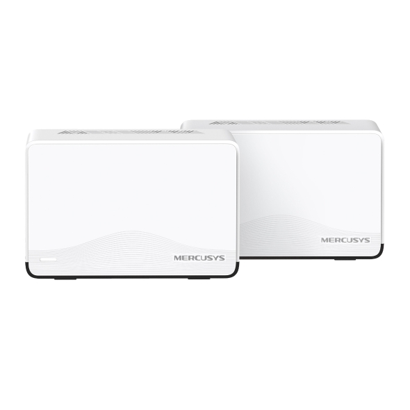 NWMS-HALOH27BE-2 Mercusys Halo H27BE(2-pack) BE3600 Whole Home Mesh Wi-Fi 7 System, 688 Mbps at 2.4 GHz, 2880 Mbps at 5 GHz, MLO, 4096-QAM, OFDMA, EHT160 on 5GHz