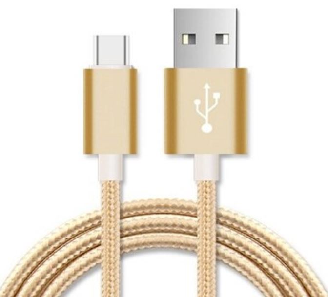 Astrotek 2m Micro USB Data Sync Charger Cable Cord Gold Color for Samsung HTC Motorola Nokia Kndle Android Phone Tablet  Devices