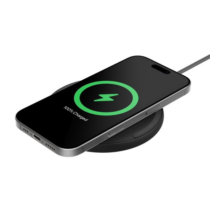 [MPA-WIA012FQBK] MPA-WIA012FQBK Belkin BoostCharge Wireless Charging Pad (15W) + USB-C to USB-C Cable (1.5M) - Black (WIA012fqBK), LED Indicator, $2500 CEW, 2 Years Warranty