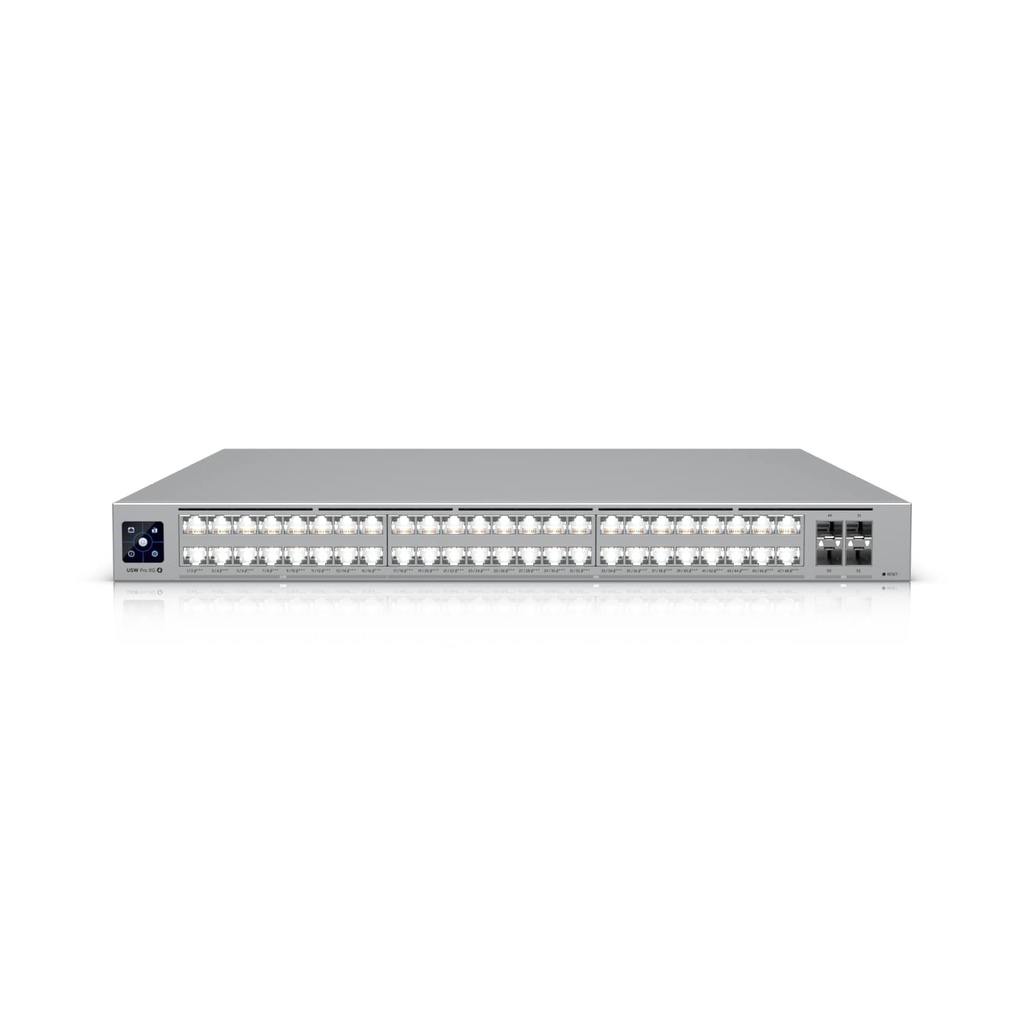 NHU-USW-PRO-XG-48-POE Ubiquiti Pro XG 48 PoE, Professional-grade, 48-port Layer 3 Etherlighting, PoE+++ Switch, (32) 10 GbE, (16) 2.5 GbE PoE, (4) 25G SFP28 Ports