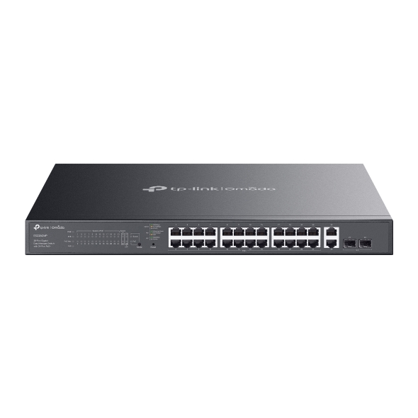 NWTL-ES228GMP (CH)TP-Link ES228GMP Omada 28-Port Gigabit Easy Managed Switch with 24-Port PoE+,  Fast PoE, Perpetual PoE, Flow Control, Loopback Detection, Port Iso