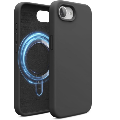 MPA-CSWMBI16E USP Apple iPhone 17e /  iPhone 16e (6.1') Silicon Case Black with Magsafe - Shockproof , Raised Edges , Anti-Slip, 5 Years Warranty