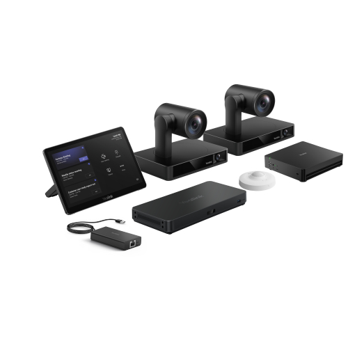 IPY-MVCS90-C5U-004 Yealink MVCS90-C5U-004 Teams Room Kit, MCore 4, MTouch Plus, Dual UVC86 Cameras, AVHub, RoomSensor, BYOD Extender, 12x Optical Zoom, AI Tracking