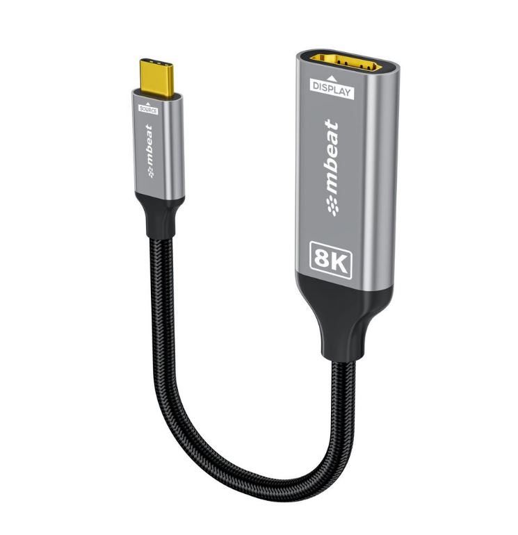 [USMB-XAD-8KCHD] USMB-XAD-8KCHD mbeat® Tough Link 8K USB-C to HDMI Adapter - Space Grey Up to 48Gbps (HDMI 2.1) Up to 8K (7680 x 4320) @60Hz