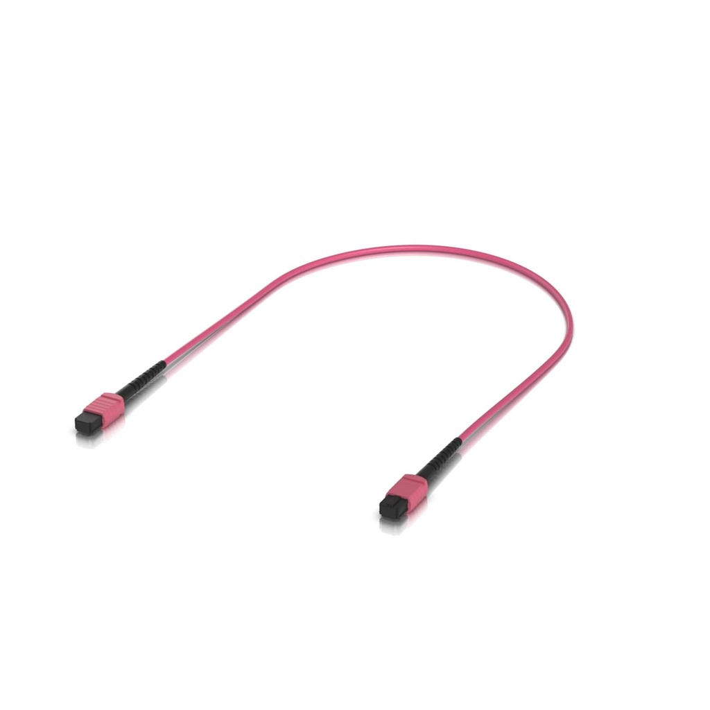 NHU-OFC-MA-MPMP-0.5M Ubiquiti Indoor OM4 Multi-mode Fiber Patch Cable, 0.5M, Single-pack, With MPO-12 Type B UPC Connectors, Designed For 100G Applications