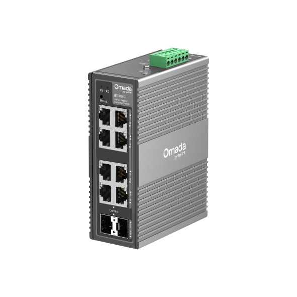 NWTL-IES208G TP-Link IES208G Omada 8-Port Gigabit Industrial Easy Managed Switch ,  2× GE SFP/RJ45, 6× GE RJ45