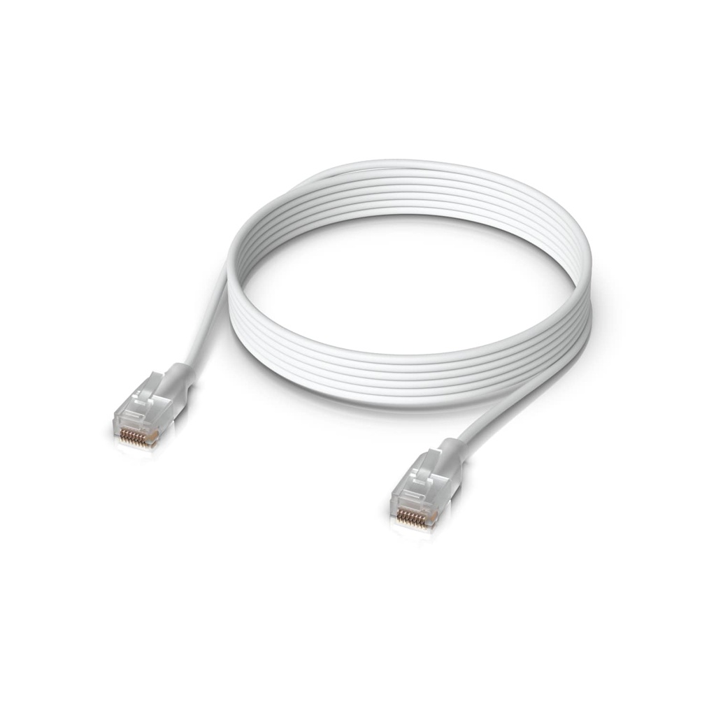 NHU-PATCH-EL-5M-W Ubiquiti UniFi Etherlighting Patch Cable Length 5M, Nano-thin Patch Cable With 2.5 GbE Support Designed sShow Etherlighting Effects,