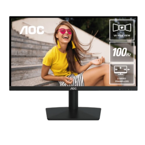 MNAO-22B15HN (LS) AOC 21.45'100Hz 1920 × 1080 (FHD) VGA × 1 HDMI 1.4 × 1 AdaptiveSync 3-Sided Frameless Low Blue Mode, Office, POS, Business, Uni, Home Monitor(LS)