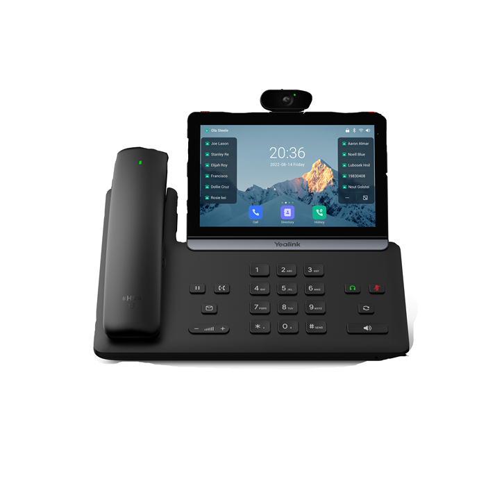 IPY-T88V-PRO Yealink SIP-T88V Pro IP Phone, 7' Touchscreen, Android 13, HD Voice, Bluetooth Handset, Wi-Fi 6, Dual USB, PoE, Video Ready