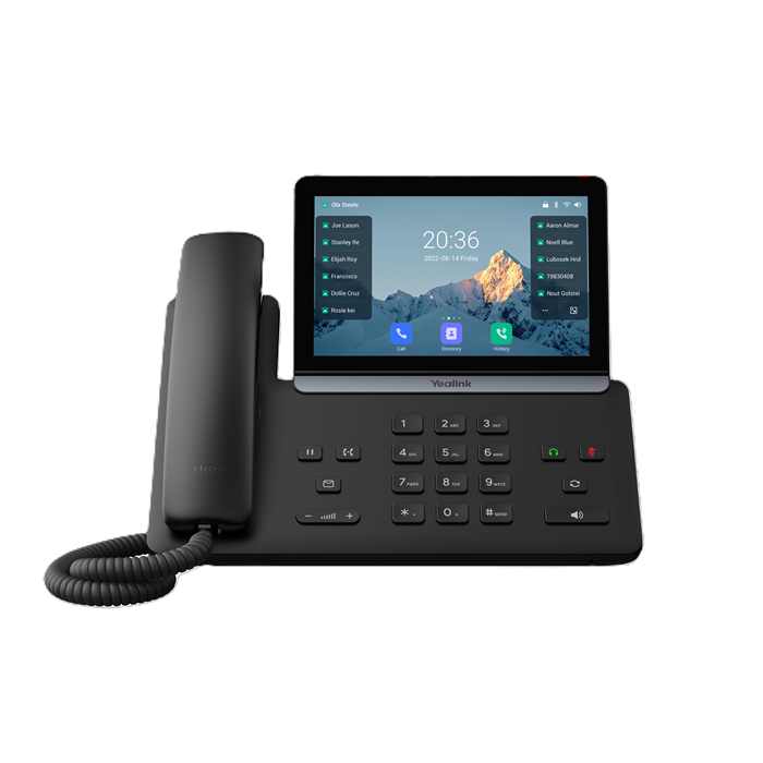 IPY-T88W Yealink SIP-T88W IP Phone, 7' Touchscreen, Android 13, HD Voice, Bluetooth 5.0, Wi-Fi 6, Dual USB, PoE,  Optional BTH88 Handset