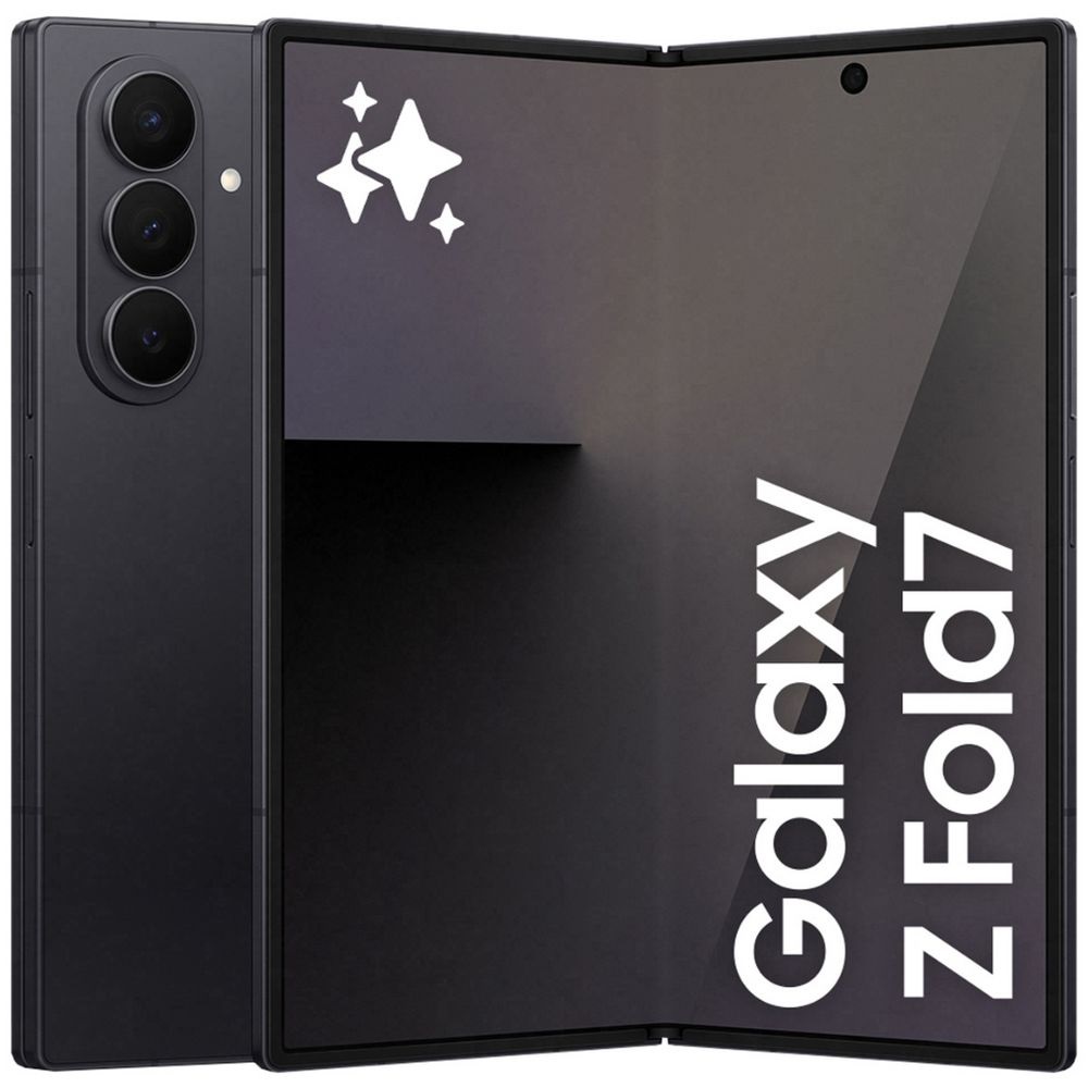 MF-SM-F966BZKAATS Samsung Galaxy Z Fold7 5G 256GB - Jet Black *AU STOCK*, 8.0', QXGA+, 120Hz, 12GB/256GB, 200MP/10MP, Single+ eSIM, 4400mAh, 2 Years Warranty