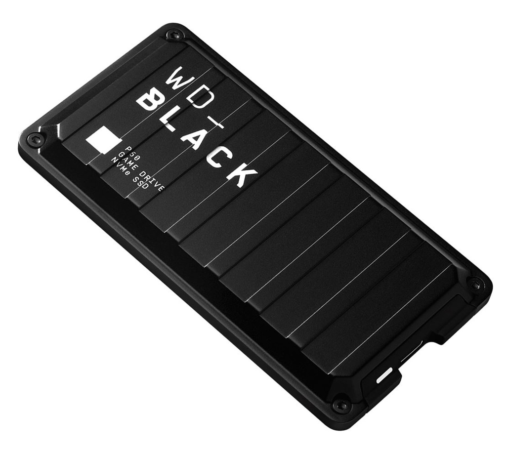 WD Black P50 1TB External Portable Game Drive SSD ~2000MB/s USB-C USB 3.2 Gen 2x2 Type C  Type A Durable Shock Resistant for PS4 Xbox One PC Mac 5y