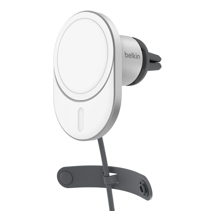 MPA-WIC008BTGR-V2 Belkin BoostCharge Pro Magnetic Wireless Car Charger w/ Qi2(15W)+20W Car PSU +USB-C Cable(1.5M) - White (WIC008btGR-V2),$2500 CEW,2 Years Warranty