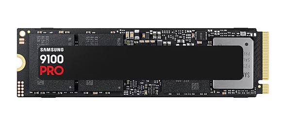 HBS-9100PRO-4TB Samsung 9100 PRO 4TB PCIe Gen5 NVMe SSD 14800MB/s 13400MB/s R/W 2200K/2600K IOPS 2400TBW 1.5M hrs V-NAND TLC AES 256-bit Encryption 5yr wty