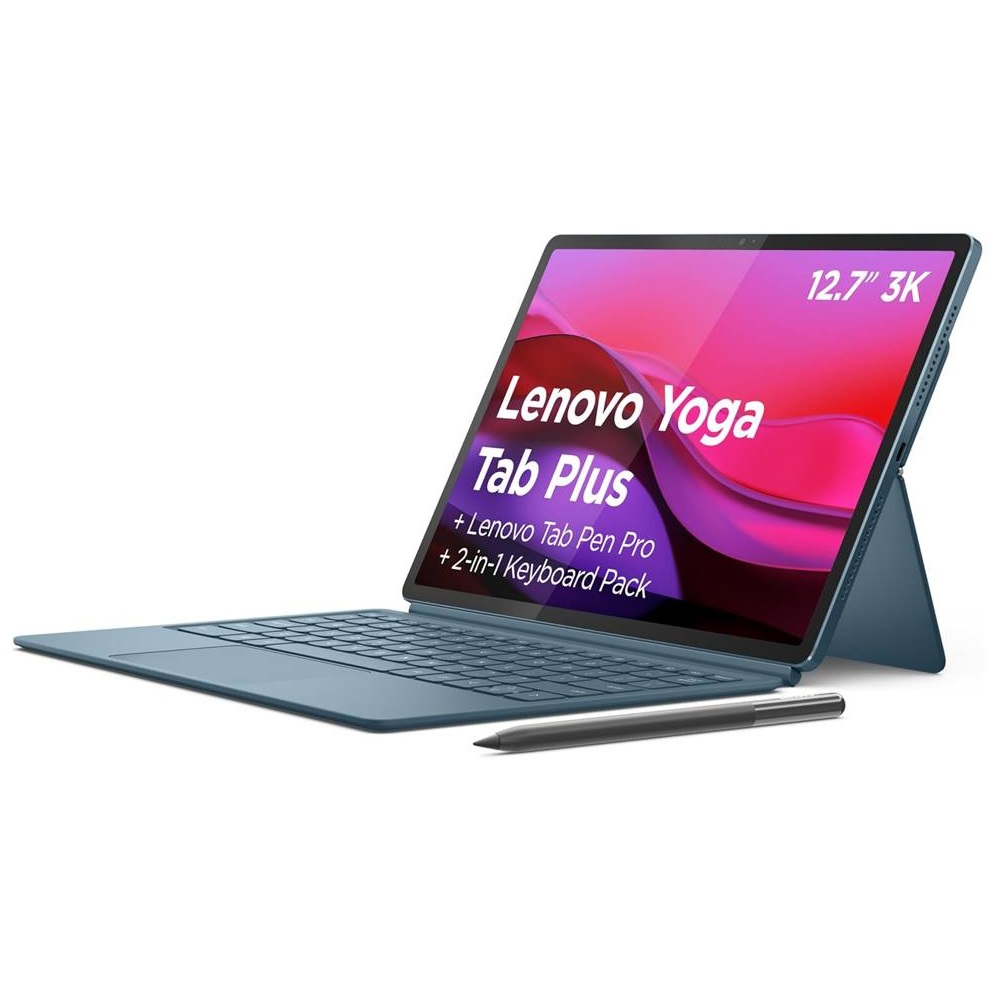 MD-ZAEG0045AU Lenovo Yoga Tab Plus AI Wi-Fi 12.7' 16GB/512GB with Keyboard & Pen - Tidal Teal(ZAEG0045AU)*AU STOCK*, 13MP/13MP, Android, 10200mAh, 1 Year Warranty